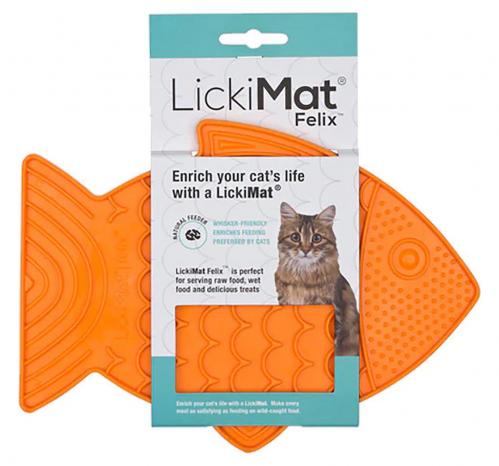 Lickimat Cat FISK orange 22 x 15 cm
