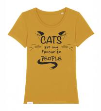 Supercat tshirt Dam Favourite Gul/Ockra