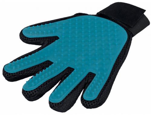 Handske för pälsvård, turkos