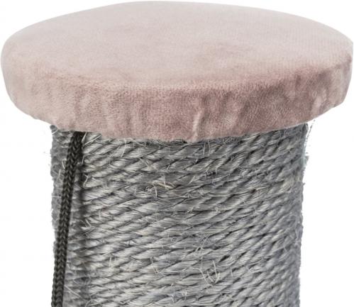 Klöspelare grå med rosa sammet