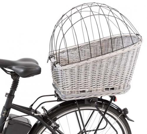 Cykelkorg för pakethållare ljusgrå