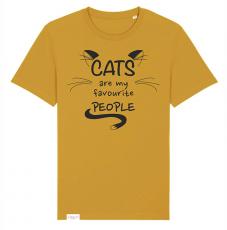 Supercat tshirt unisex Favourite Gul/Ockra