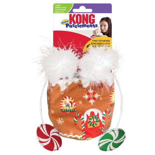 Kong Cat Jul Hideaway Gingerbread