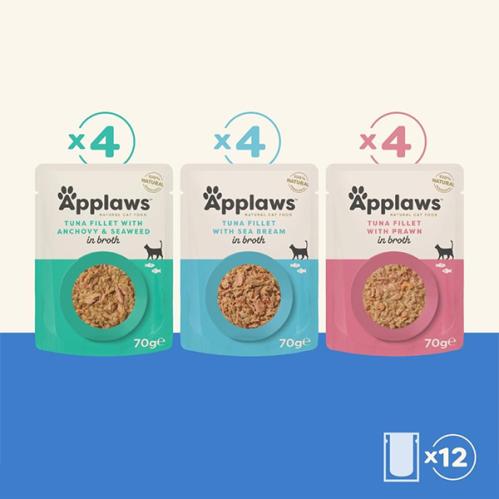 Applaws Fish selection buljong 12x70g