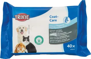 Våtservetter coat care , katt / hund