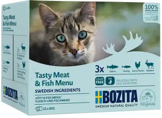 Bozita Feline mix sås kött&fisk 12 x 85 gram