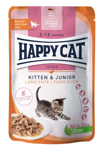 HappyCat portionspåse Kattunge, anka