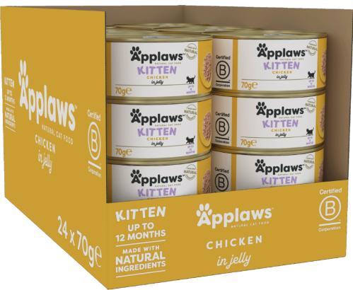 Applaws kattunge kyckling i gele 70g