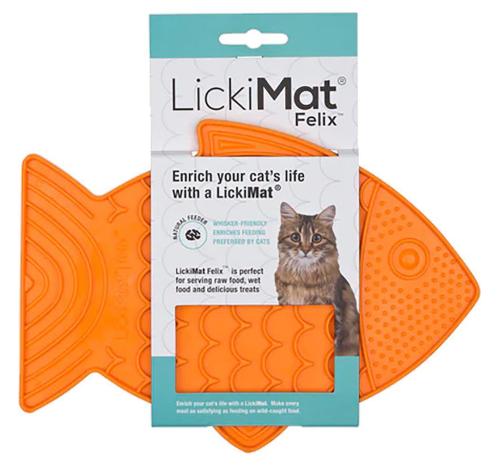 Lickimat Cat FISK orange 22 x 15 cm