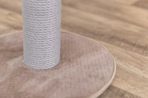 Klöspelare grå med beige sammet