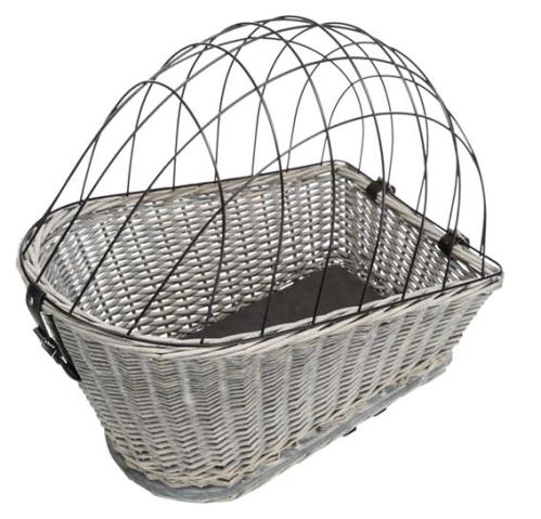 Cykelkorg pakethållare hund och katt, ljusgrå pil, maxvikt 8 kg