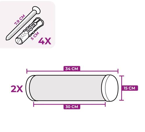 Klättersteg Horizon 1530 XL Oak 2-pack