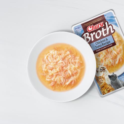Churu Sidedish Broth med Kyckling och Tonfisk