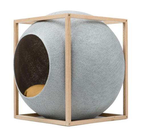 Le Cube light grey wood edition - Meyou Paris