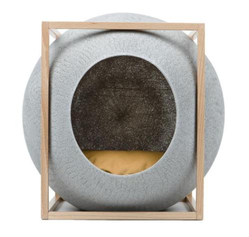 Le Cube light grey wood edition - Meyou Paris