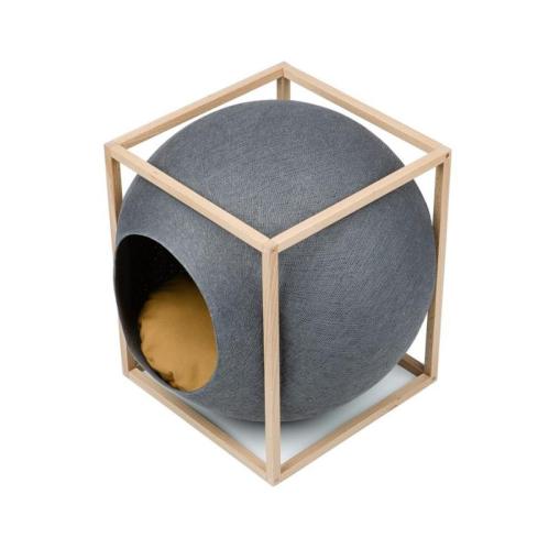 Le Cube Dark grey wood edition - Meyou Paris