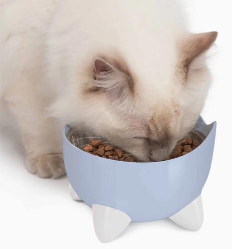 Catit Pixi Combo BLÅ - vattenfontän och matskål