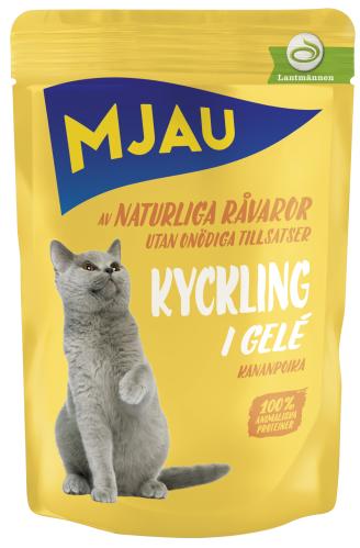 Mjau mix gele kött- och fisksmaker 12 x 85 gram