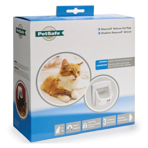 Petsafe Deluxe kattlucka med magnetlås