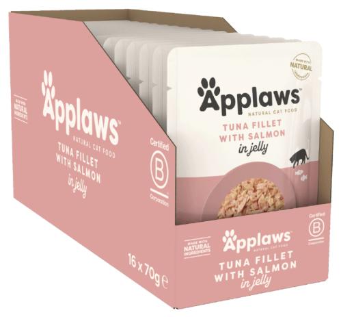 12-pack Applaws Tuna with Salmon Gele 70 g