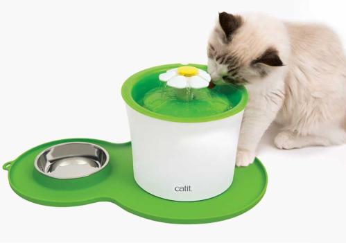 CatIt Peanut Underlägg grön med matskål