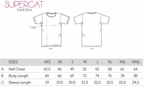 Supercat tshirt unisex Favourite Gul/Ockra