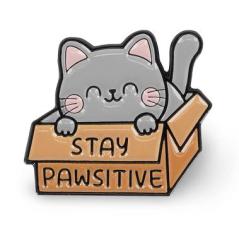 Kitty pin - Stay Pawsitive