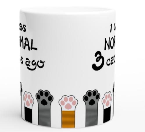 Mugg kattmotiv: I was normal 3 cats ago