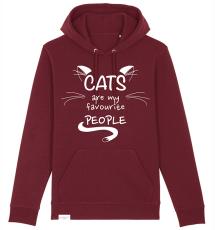 Supercat huvtröja Favourite Vinröd/Burgundy
