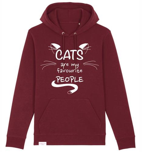 Supercat huvtröja Favourite Vinröd/Burgundy