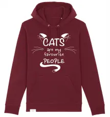 Supercat huvtröja Favourite Vinröd/Burgundy