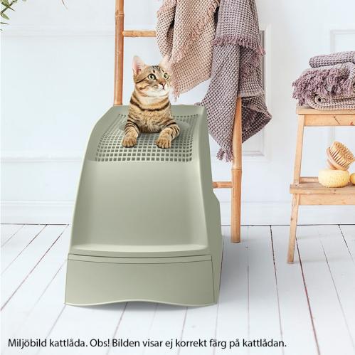 Kattlåda igloo ljusblå