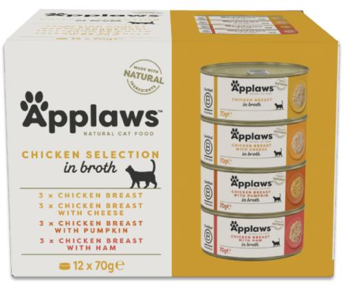 Kattmat Applaws collection chicken 12 x 70 g