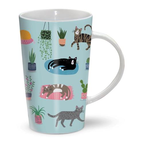 Mugg Cat and Plants