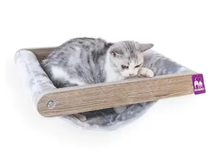 Katthylla hängmatta Lazy Grey