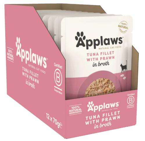 Applaws Tuna Fillet with Prawn 70g
