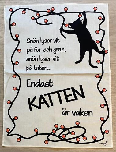 Kökshandduk Endast katten är vaken