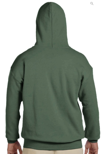 Supercat Hoodie med tryck Purrminator grön S