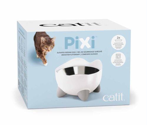 CatIt Pixi högre kattmatskål, 2 insatser