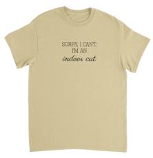 Supercat T shirt med tryck Indoor Cat, S
