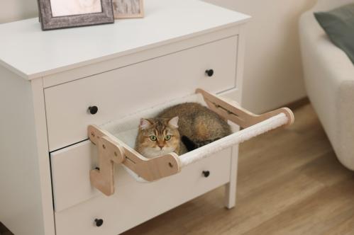 Kattsäng hammock trä