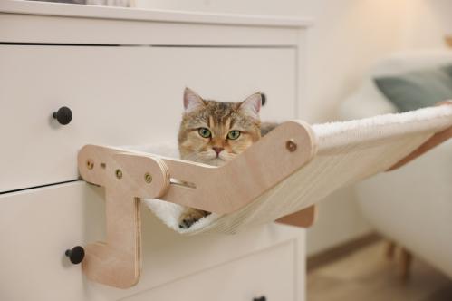 Kattsäng hammock trä