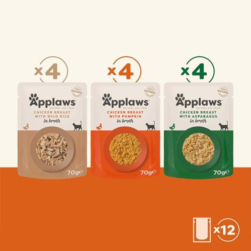 Applaws Chicken Medley buljong 12x70g