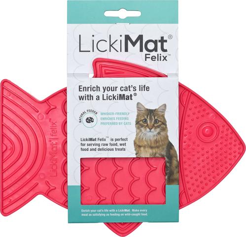 Lickimat Cat FISK rosa 22 x 15 cm