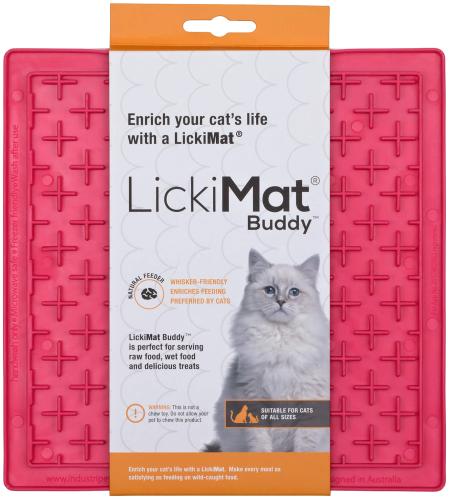 Lickimat Cat Buddy rosa 20 x 20 cm