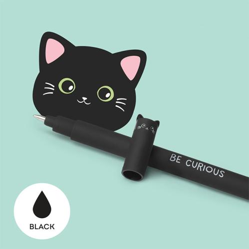Erasable gel pen katt svart