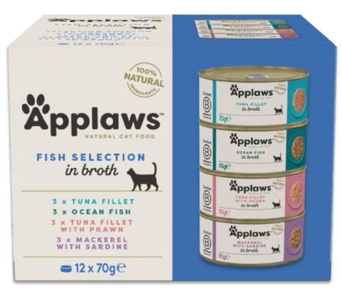 Kattmat Applaws collection fish 12 x 70g