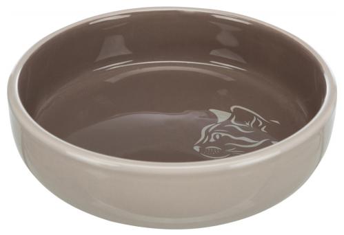Kattmatskål keramik med låg kant