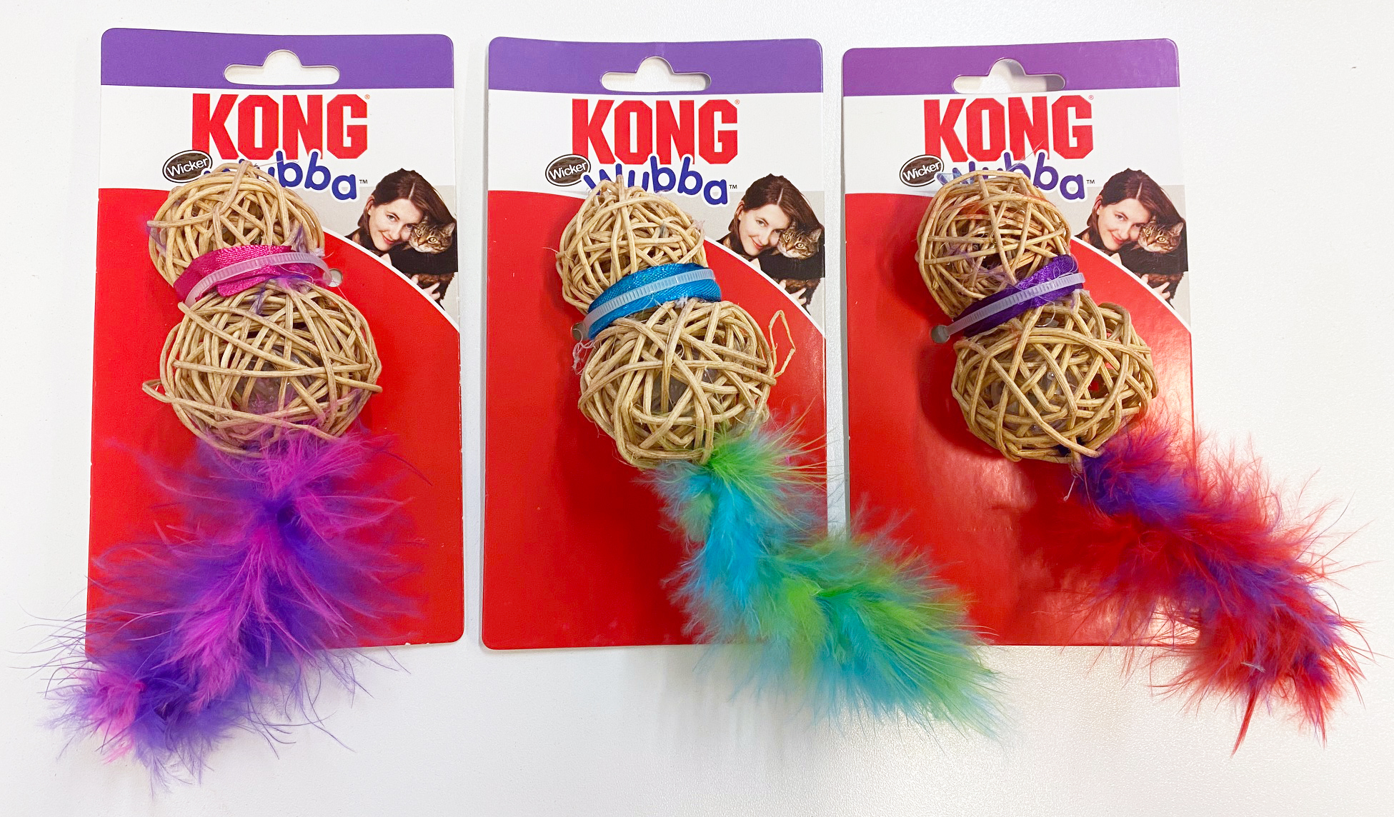 Kong Cat Wubba Wicker (blinkande)