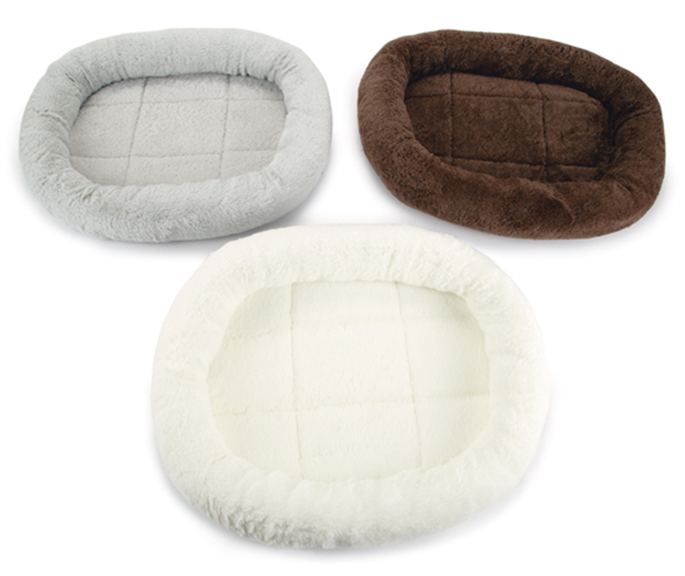 Rundbädd Relax plysch (Beige)
